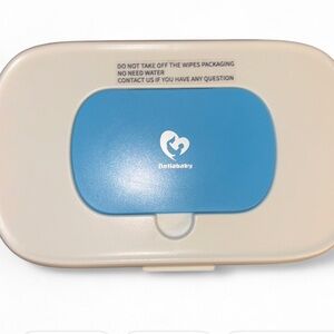 Bellababy Blue & Cream Wipes Container